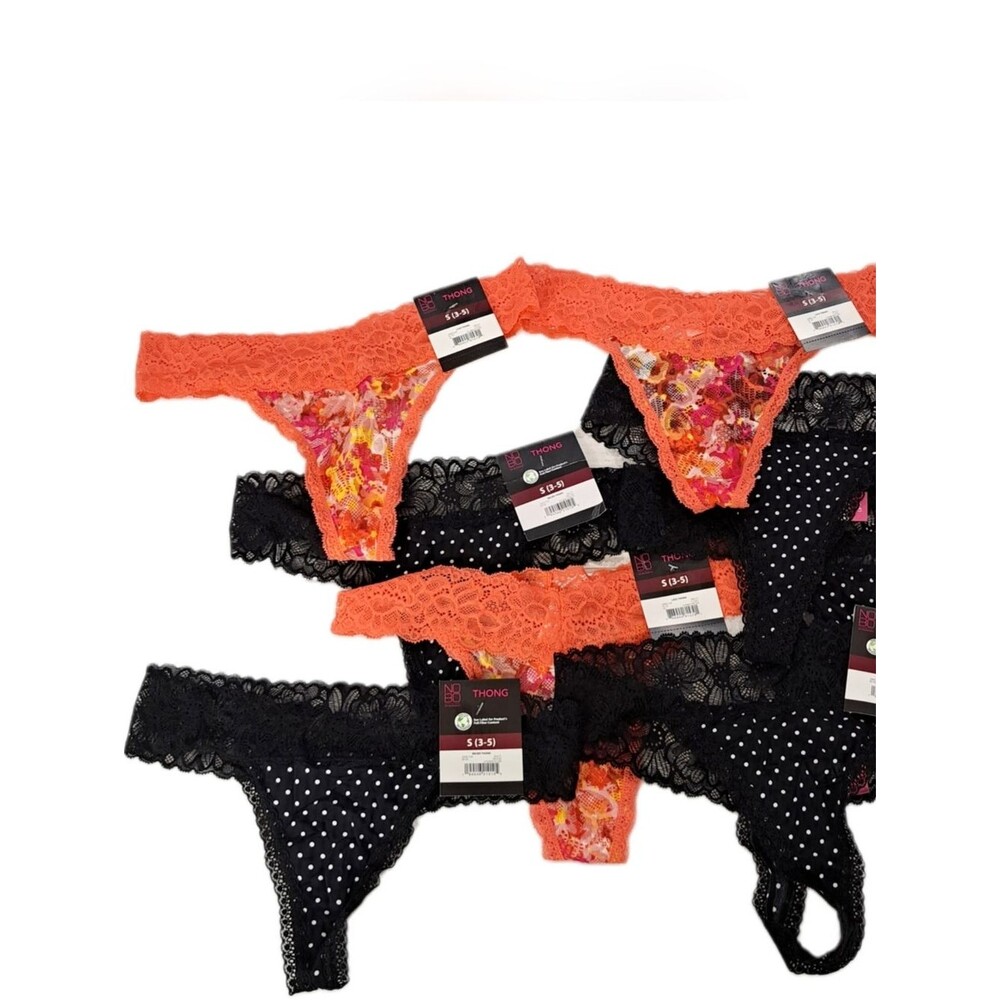 8-pc Lace Thong Panty Juniors Size S (3-5) NWT Custom Lot No Boundaries